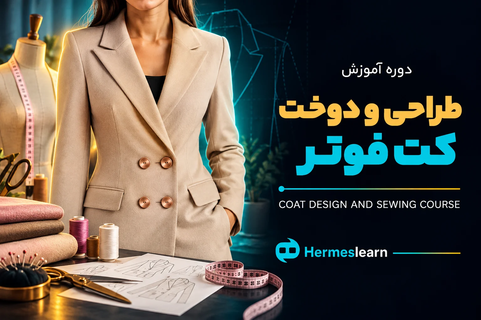 آموزش-دوخت-کت-فوتر