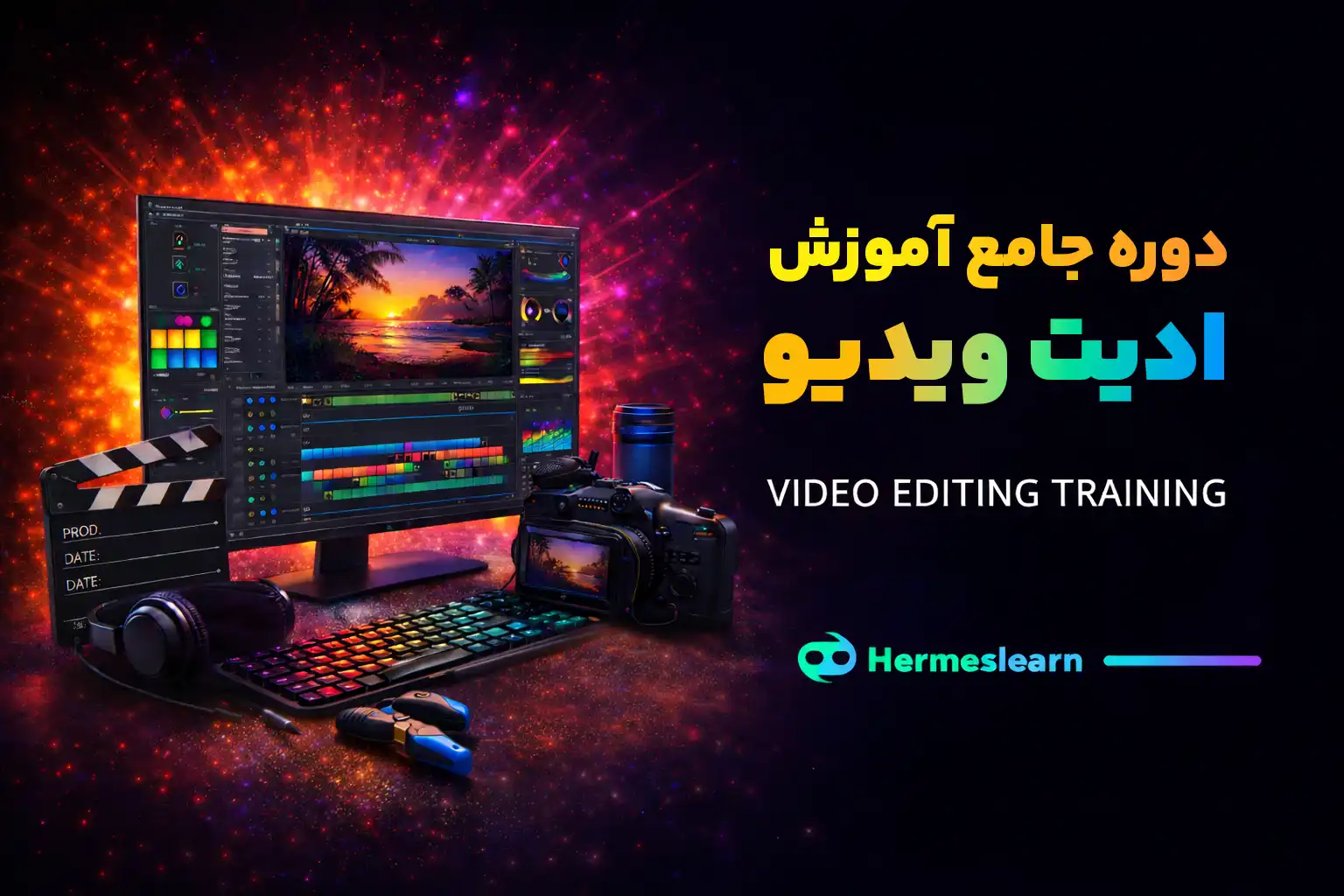 دوره جامع آموزش ادیت ویدیو شامل آموزش مجازی ادیتوری با مدرک معتبر