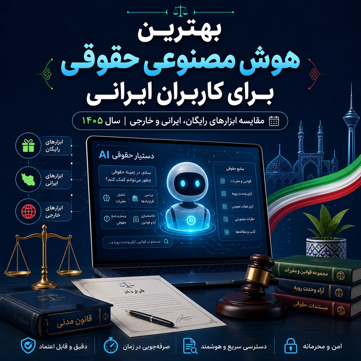 بهترین هوش مصنوعی حقوقی است