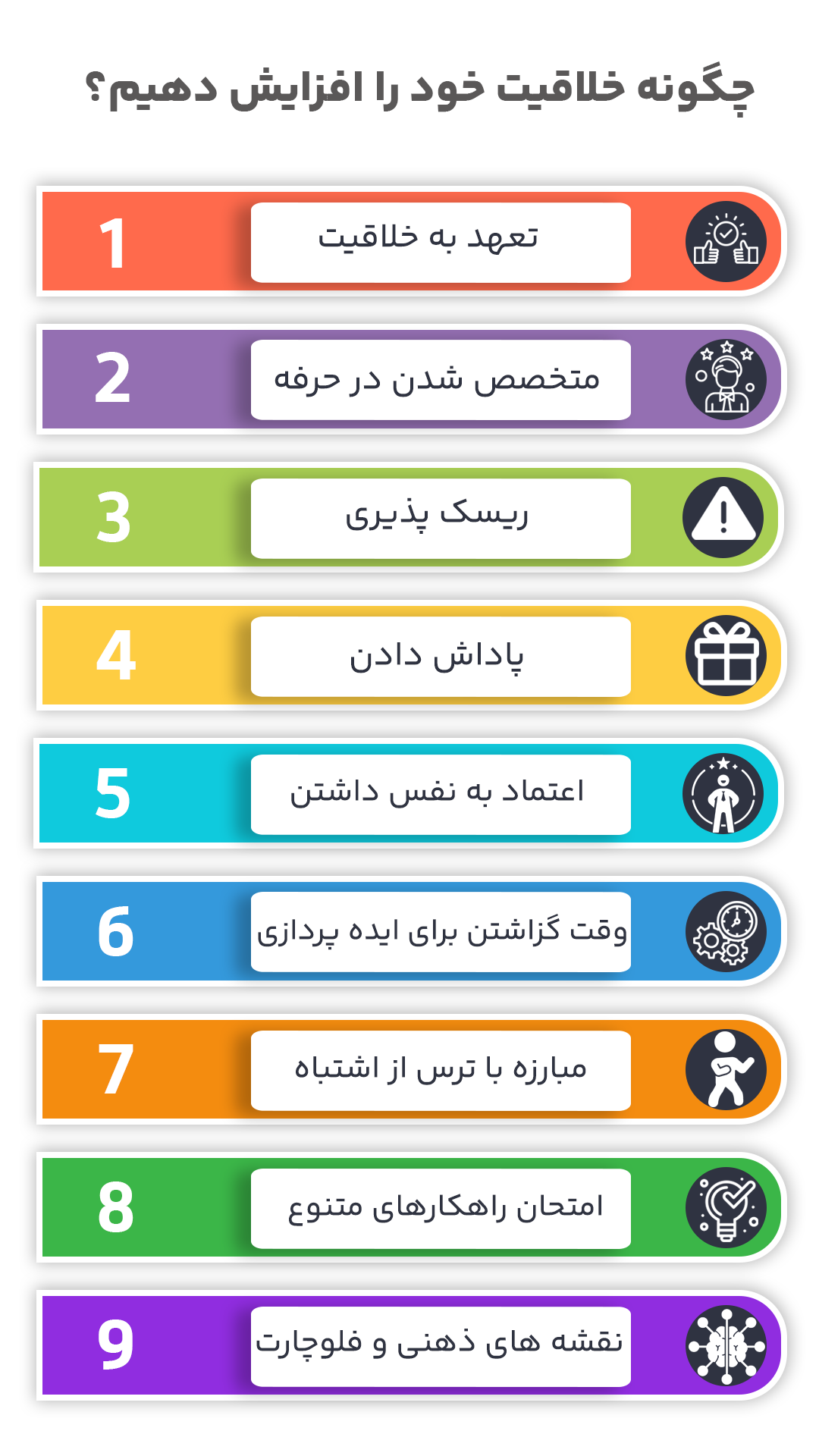 چگونه خلاقیت خود را افزایش دهیم؟