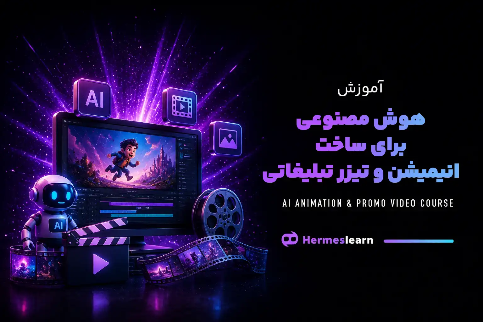 آموزش هوش مصنوعی برای ساخت انیمیشن،فیلم کوتاه و تیزر تبلیغاتی