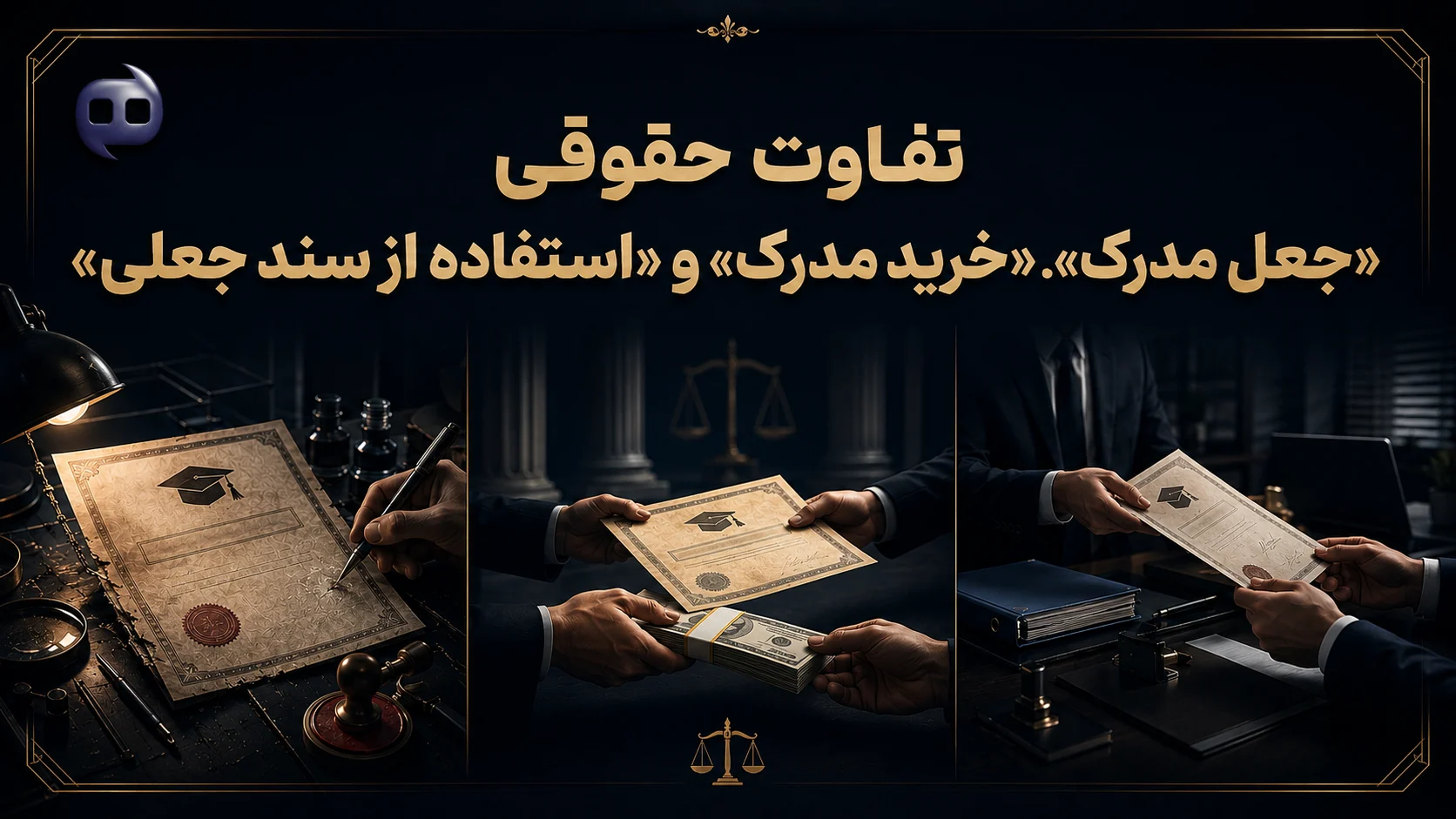 تفاوت حقوقی جعل مدرک