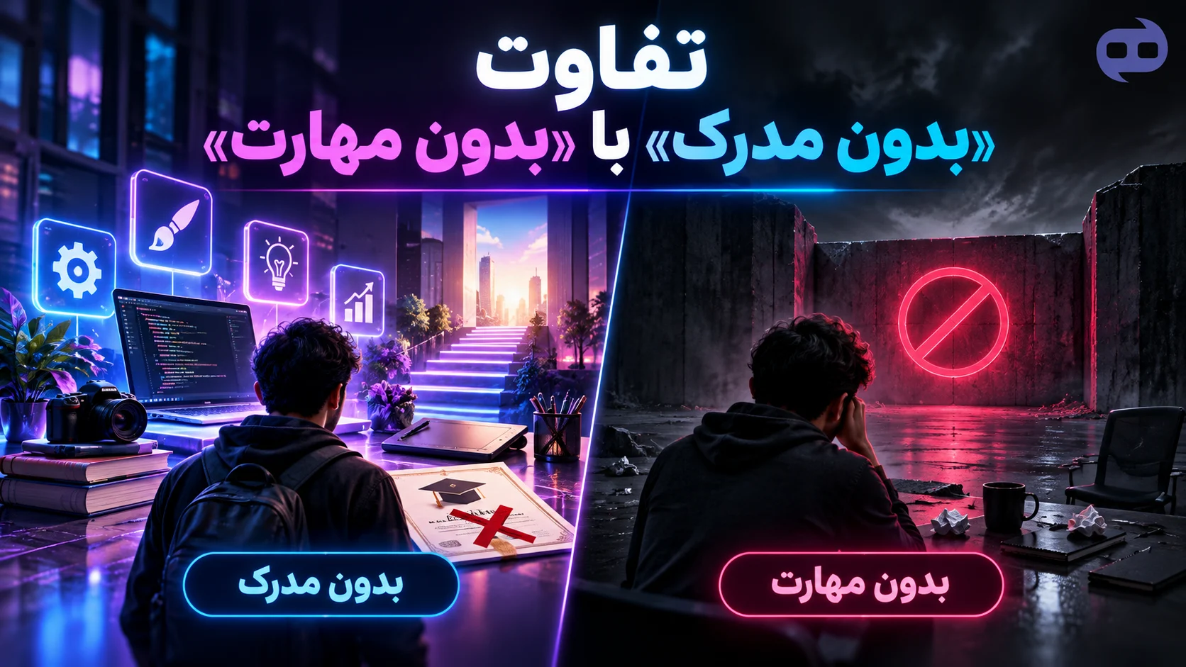 تفاوت بدون مدرک با بدون مهارت
