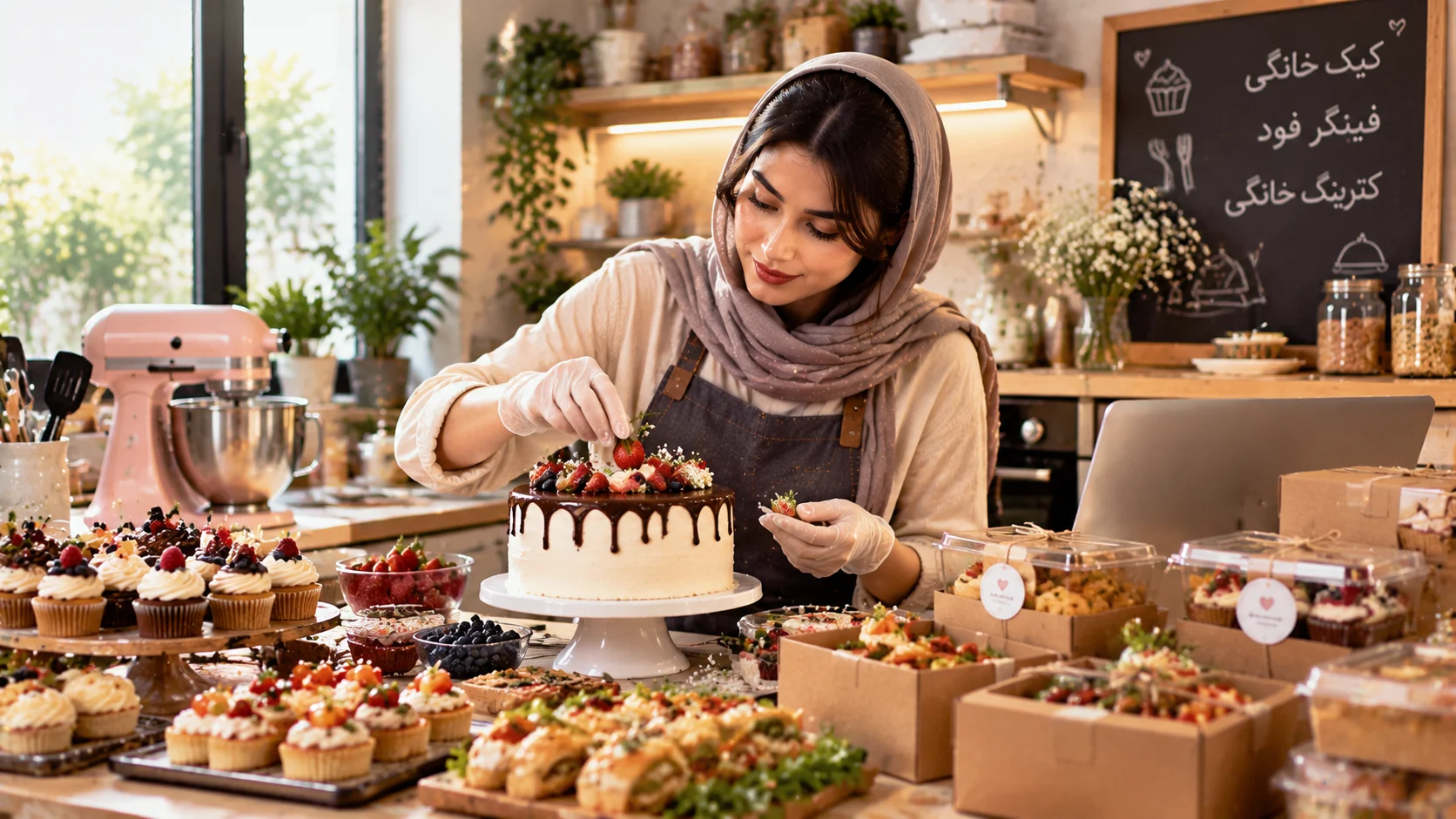کیک پزی بدون مدرک دانشگاهی