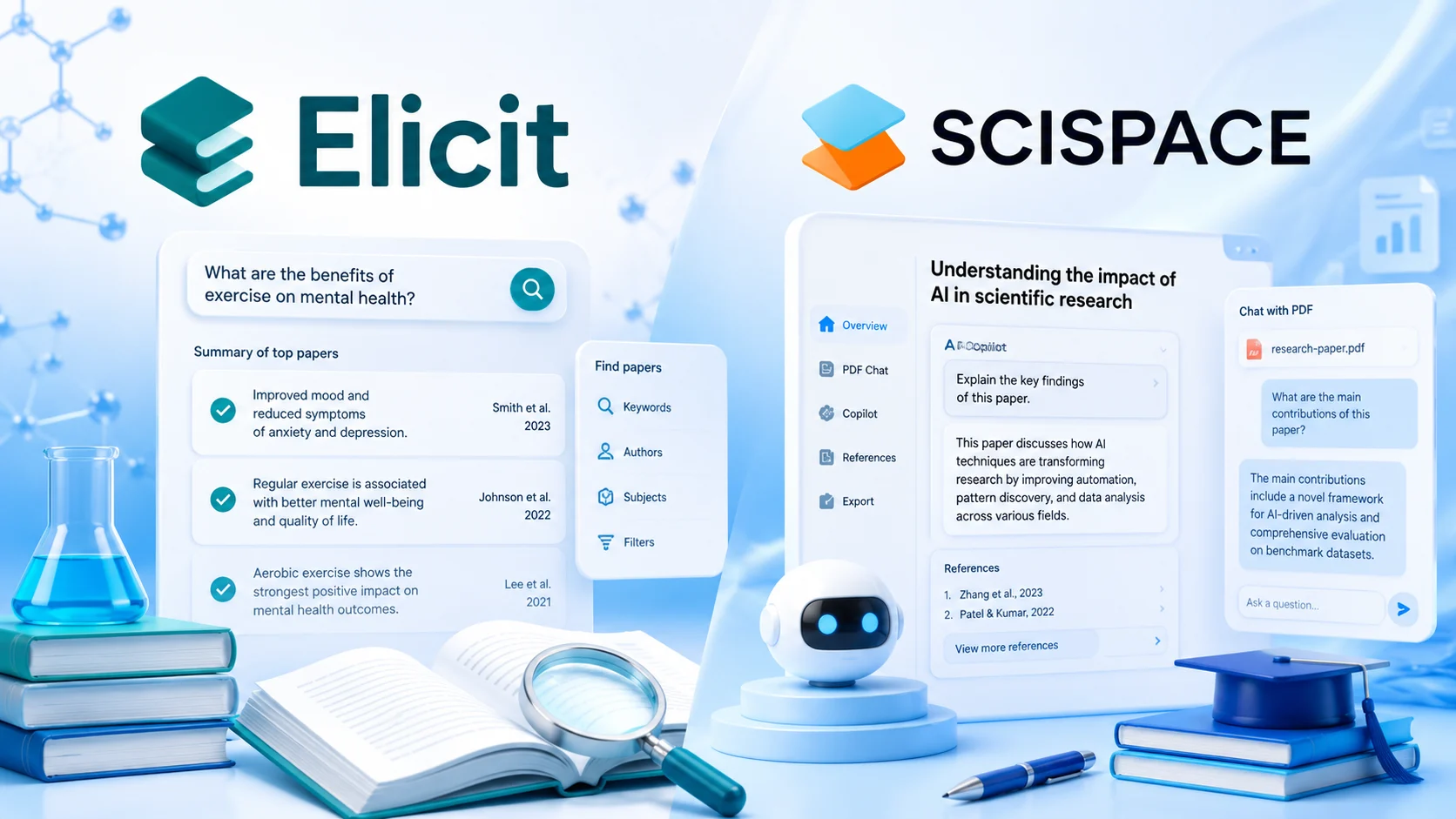 ابزار Elicit و SciSpace