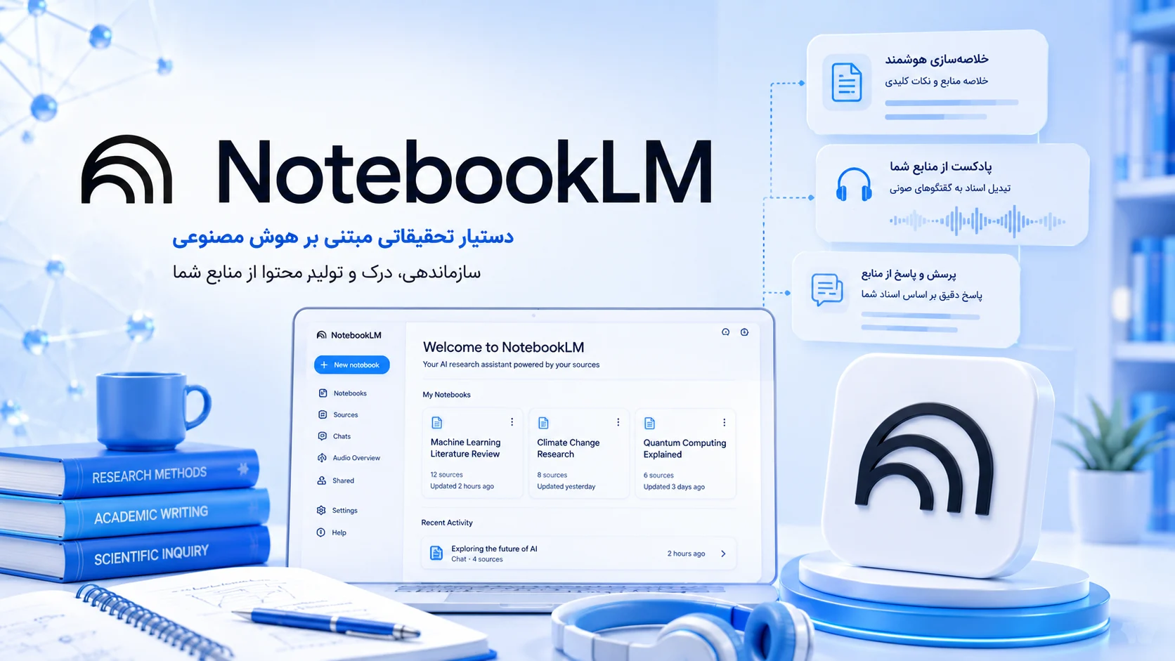 ابزار Ntebook LM : اتصال رفرنس ها به جیمنی