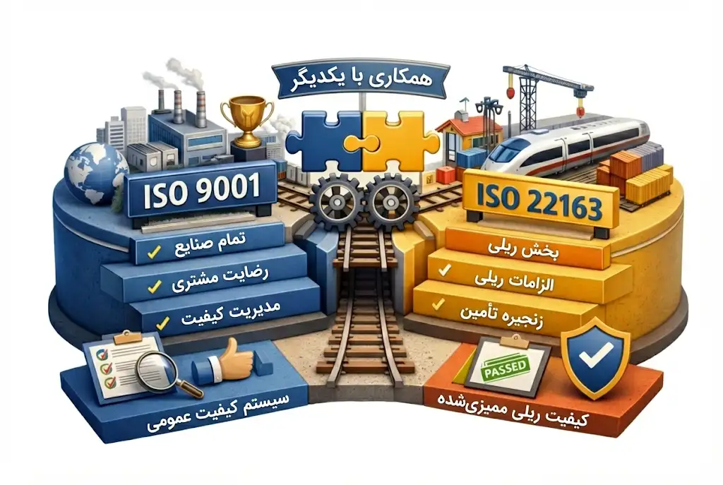 ISO 22163 چه ارتباطی با ISO 9001 دارد؟