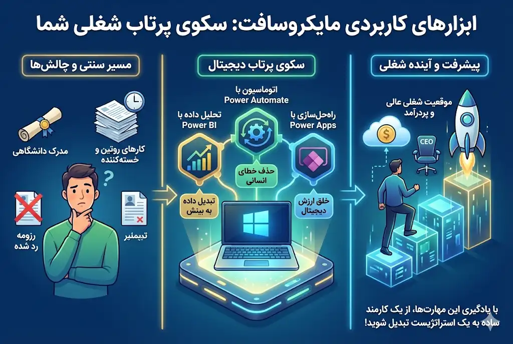 معرفی ابزارهای کاربردی مایکروسافت که مسیر شغلی شما را تغییر می‌دهند
