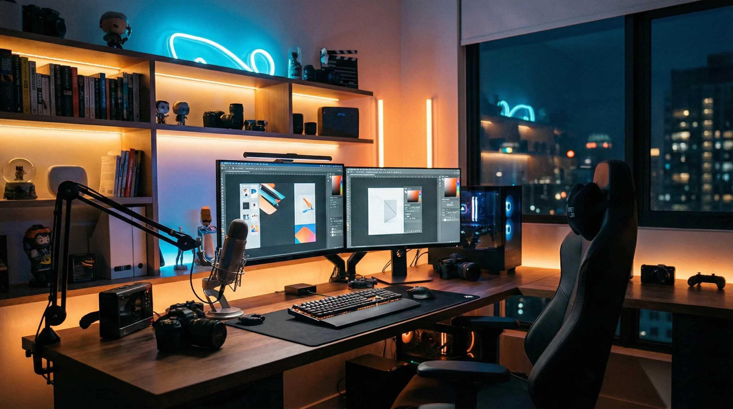 تصویر ساخته شده با DALL-E از یک اتاق استریم