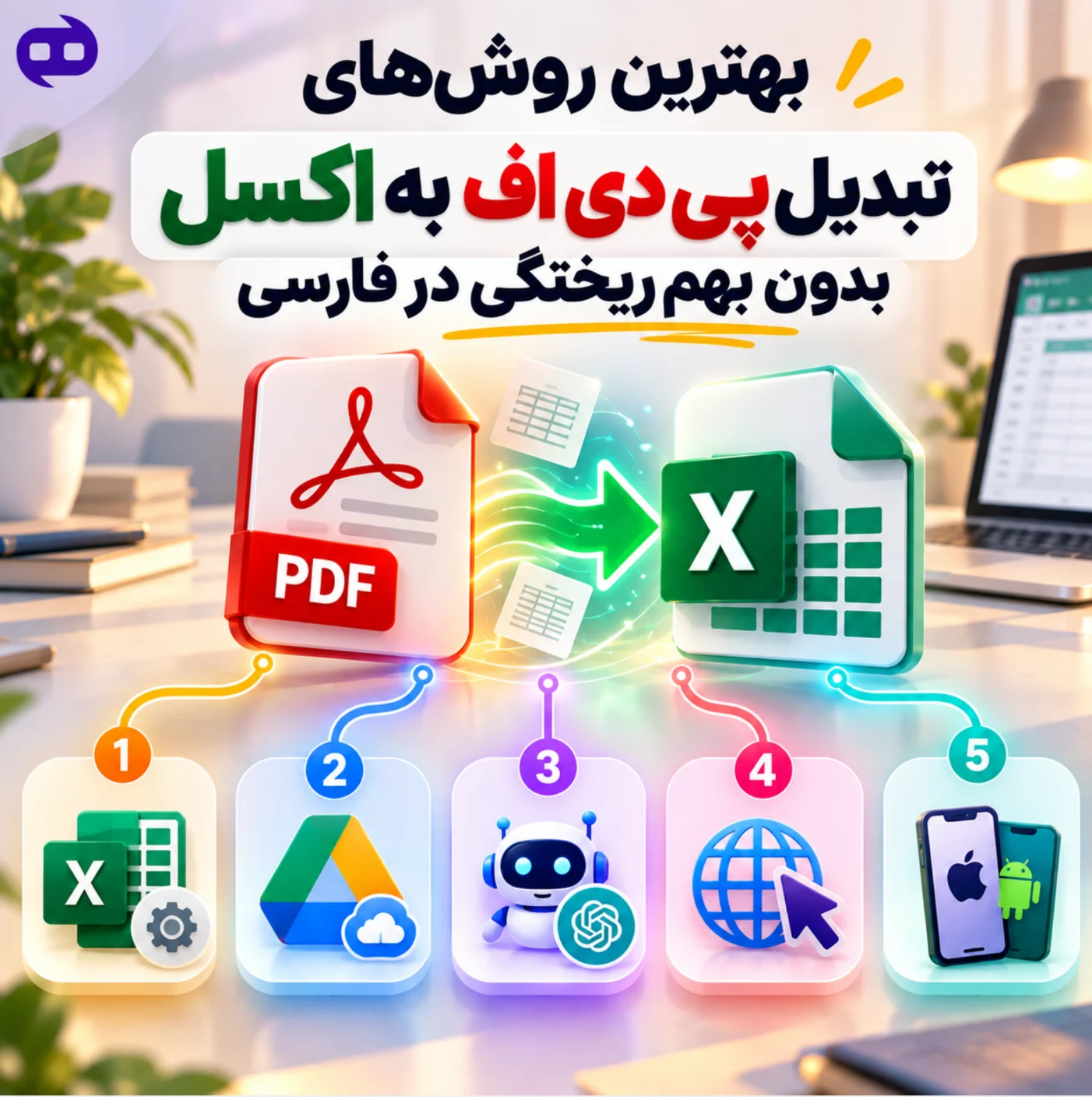 بهترین روش های تبدیل پی دی اف به اکسل
