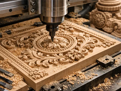 دوره آموزش منبت کاری روی چوب با CNC
