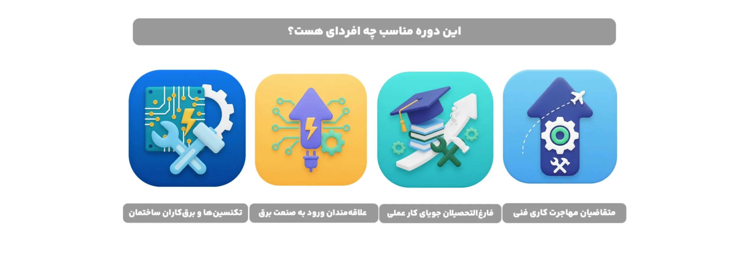 مخاطبان دوره برق صنعتی