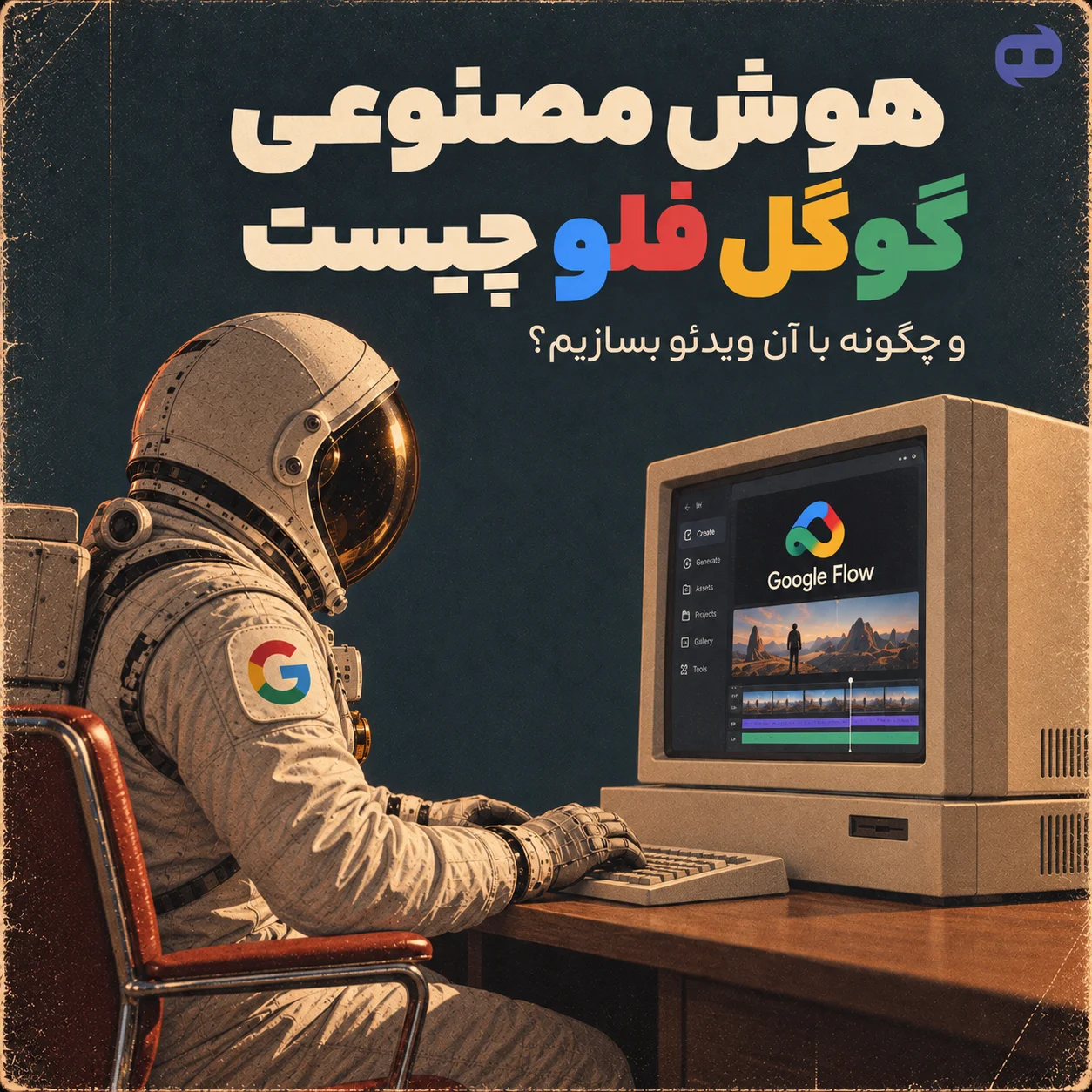 احتمالاً شما هم در اینستاگرام یا یوتیوب با ویدیوهای فوق‌العاده باکیفیت هوش مصنوعی مواجه شده‌اید و از خود می‌پرسید این محتواها با چه ابزاری تولید می‌شوند. این ویدئو ها با ابزار «گوگل فلو» ساخته میشوند. در این مقاله به آموزش هوش مصنوعی Google Flow می‌پردازیم تا شما هم بتوانید ویدئوهای حرفه‌ای اختصاصی را بسازید. ابزار گوگل فلو با ترکیب Nano Banana و مدل های ساخت ویدئو مثل Veo شما را از تمامی هوش مصنوعی های ویدئو بی نیاز میکند. هوش مصنوعی Google Flow چیست؟ گوگل فلو یک استودیوی یکپارچه و پیشرفته تولید محتوای ویدئویی است و بر بستر Google Labs (پلتفرم معرفی و توسعه ابزارهای پیشرفته گوگل) فعالیت میکند. هدف از عرضه گوگل فلو یکپارچه سازی کامل فرآیند تولیدمحتوای ویدئویی و بی نیاز کردن کاربران از ابزارهای دیگر است. یعنی دیگر نیازی نیست کاراکتر، ایده و استوری بورد ویدئو خود را در ابزارهای دیگر بسازید. در گوگل فلو تمامی این کار ها را میتوانید انجام دهید. از طریق یک داشبورد ساده به مجموعه ای از قویترین مدل های پردازشی گوگل مثل Veo و Gemini برای کارهای مختلف دسترسی خواهید داشت. موتور های پشت صحنه؛ گوگل فلو از چه مدل‌ هایی قدرت می‌گیرد؟ همانطور گفتیم، هوش مصنوعی google flow یک استودیو کامل است و به همین دلیل از چندین مدل برای مراحل مختلف تولید ویدئو استفاده میکند که در ادامه آن ها را معرفی خواهیم کرد. مدل Veo1؛ موتور قدرتمند تولید ویدیو گوگل مدل Veo1 نقش تولید کننده اصلی را دارد. این مدل پرامپت ها و تصاویر ثابت را به ویدئو تبدیل میکند و در سه نسخه نسخه Lite (سبک)، Fast (سریغ) و Quality (بالاترین کیفیت) قابل استفاده است که هر نسخه به ترتیب بیشترین استفاده توکن را دارد. مدل Gemini Omni Flash؛ حافظه پروژه و سناریو متنی مدل Gemini Omni Flash مکمل Veo1 است و نقش تدوینگر را ایفا در هوش مصنوعی google flow میکند. این مدل با تحلیل همزمان صدا، تصویر و متن، امکان ویرایش ویدئو به ویدئو و تغییر استایل هنری را فراهم میکند. همچنین با مدل Omni Flash شما امکان ویرایش بخشی از ویدئوی تولید شده را دارید در حالی که در باقی ابزار ها نمیتوانید فقط بخشی از ویدئوی تولید شده توسط هوش مصنوعی را تغییر دهید. مدل Nano Banana؛ طراحی فریم‌های کلیدی و حفظ کاراکتر مدل Nano Banana نقش طراحی استوری بورد و حافظ ثبات بصری را دارد. Nano Banana وظیفه ساخت فریم های آغاز و پایان، مدل و چهره ها، لباس و استایل کاراکتر ها را دارد و در طول ویدئو تمامی المان ها بدون تغییر و ثابت میمانند. مدل زبانی Gemini؛ کارگردان متن، سناریو و بسط ایده‌ها مدل Gemini نقش کارگردان و معمار سناریو را دارد و به عنوان مغز متفکر به شما کمک میکند ایده های خام را به سناریو های استاندارد تبدیل کنید تا انسجام روایی داستان در کل پروژه حفظ شود. مدل Lyria؛ آهنگساز اختصاصی و تولید موسیقی متن مدل Lyria نقش آهنگساز را ایفا میکند و قطعات اورجینال را متناسب با ضرب آهنگ ویدئو تولید میسازد. و یک خروجی اختصاصی تحویل میدهد. موارد کاربرد Google Flow: چه کسانی باید از آن استفاده کنند؟ همانطور که گفتم، گوگل فلو ساخته شده تا شما از دیگر ابزار های ساخت ویدئو بی نیاز شوید. این ابزار رابط کاربری ساده ای هم دارد و همه افراد میتوانند از آن استفاده کنند. یوتیوبر ها و تولیدکنندگان محتوا: ساخت ویدئو های حذاب، ترنزیشن و شورت ویدئو های خلاقانه در شبکه های اجتماعی مارکتر ها و آژانس های تبلیغاتی: تولید تیزرهای تبلیغاتی و ویدئو های معرفی محصول. با یک عکس ساده از محصول خود میتوانید ویدئو های باکیفیت مناسب شبکه های اجتماعی و وبسایت بسازید. فیلم سازان مستقل: طراحی استوری برد و انیمیشن های خلاقانه. مثل انیمیشن خانم پیاز که این روز ها در اینستاگرام و یوتیوب زیاد دیده ایم. آموزش دهندگان: تبدیل آموزش ها به سناریو های ویدئویی و انیمیشن های درسی. آموزش گام به گام ورود و فعال‌ سازی گوگل فلو در ایران سرویس Google Flow برای کاربران ایرانی تحریم است و شما باید از VPN استفاده کنید. بدون استفاده از ابزارهای تغییر Ip با صفحه زیر موقع ورود مواجه خواهید شد: اگر حتی با VPN هم نتوانستید وارد گوگل فلو شوید، باید موقعیت مکانی ایمیل خود را تغییر دهید. برای آموزش ورود به گوگل فلو، از آموزش رفع ارور گوگل فلو برای کاربران ایرانی در دو دقیقه! استفاده کنید. آموزش مرحله ای ساخت ویدیو سینمایی در Google Flow ۱. ایجاد پروژه جدید (New Project) و بخش های فضای کاری در اولین مرحله از آموزش google flow، باید یک پروژه جدید ایجاد کنید. وارد هوش مصنوعی گوگل فلو شوید و بر روی گزینه New Project کلیک کرده تا وارد محیط ساخت ویدئو شوید. وارد داشبورد ساخت ویدئو میشوید مطابق تصویر زیر: در کادر پایین صفحه میتوانید پرامپت خود را بنویسید، اگر میخواهید یک عکس را تبدیل به ویدئو کنید بر روی گزینه سمت چپ برای ارسال عکس کلیک کنید همچنین با کلیک بر روی گزینه تنظیمات هوش مصنوعی ساخت عکس و ویدئو میتوانید مدل و ابعاد هوش مصنوعی را تغییر دهید. در پنل تنظیمات هوش مصنوعی موارد زیر را میتوانید تغییر دهید: ۱. بخش تایید پیش از تولید (Confirm before generating) Always: دستیار پیش از رندر کردن هر تصویر یا ویدیو و کسر اعتبار (Credit)، از شما تاییدیه می‌گیرد تا از مصرف ناخواسته منابع جلوگیری شود. Never: فرآیند تولید محتوا و کسر اعتبار به‌محض ارسال دستور و به‌صورت کاملاً خودکار انجام می‌شود. ۲. بخش تنظیمات پیش‌فرض تولید تصویر (Image generation default) کادر و نسبت ابعاد: امکان انتخاب سایز فریم تصویر. تعداد خروجی (x1 تا x4): تعیین تعداد تصاویری که هوش مصنوعی با هر بار پردازش پرامپت به شما تحویل می‌دهد. انتخاب مدل: منوی کشویی برای تعیین کیفیت موتور ساخت تصویر. کیفیت سطح تصویر سه گزینه nano banana lite، nano banana 2 و nano banana pro قابل انتخاب است که بر ترتیب بیشترین کردیت را مصرف میکنند. ۳. بخش تنظیمات پیش‌فرض تولید ویدیو (Video generation default) کادر و نسبت ابعاد: انتخاب سایز ویدیو (۱۶:۹ برای خروجی‌های استاندارد افقی یا ۹:۱۶ برای شبکه‌های اجتماعی عمودی). تعداد خروجی (x1 تا x4): تعیین تعداد ویدیوهای متفاوتی که با یک دستور ساخته می‌شوند. انتخاب مدل: منوی کشویی برای تعیین موتور متحرک‌سازی. در این تصویر روی مدل Veo 3.1 - Lite تنظیم شده است که گزینه سریع و کم‌هزینه‌تر برای تست حرکات دوربین و ایده اولیه است. ۲. تبدیل متن به ویدیو (Text to Video) و فریم به ویدیو (Frames to Video) از دو راه میتوانید با گوگل فلو عکس بسازید، راه اول تبدیل متن به ویدئو و راه دوم عکس به ویدئو است. برای تبدیل متن به ویدئو پرامپت خود را در کادر اصلی تایپ کنید و آن را ارسال کنید و یا اگر میخواهید یک عکس را به ویدئو تبدیل کنید آن را ارسال کنید و پرامپت خود را بنویسید. یادتان باشد گزینه Agent را فعال کنید، با این گزینه میتوانید مستقیما با گوگل جمینی صحبت کنید و با آن ایده پردازی کنید و استوری بورد بسازید بدون از دست رفتن توکن.  در مرحله بعدی بسته به مدل ساخت ویدئو مقدار مشخصی توکن از شما کسر میشود که باید آن را تایید کنید.  بعد از حدود یک دقیقه ویدئو شما ساخته خواهد شد و میتوانید آن را دانلود یا ویرایش کنید. ۳. مدیریت حرکات و زاویه دوربین برای مدیریت زاویه دوربین ونوع فیلمبرداری باید در پرامپت خود به طور دقیق جزئیات آن را مشخص کنید، مثلا با استفاده از عباراتی مانند چرخش افقی یا حرکت عمودی همراه با زوم روی سوژه، مدل منظور شما را متوجه میشود و آن را اعمال میکند. همچنین با استفاده از شورت کد هوش مصنوعی میتوانید بدون نوشتن پرامپت طولانی فقط با یک کلمه زاویه دوربین مدنظر خود را اعمال کنید. برای دسترسی به صفحه شورت کد ساخت تصویر مراجعه کنید. ۴. حفظ چهره و سوژه ثابت در تمام شات‌ ها با قابلیت characters یکی از مشکلات کاربران هنگام ساخت ویدئو با هوش مصنوعی، تغییر در چهره یا استایل کاراکترهاست، هوش مصنوعی Google Flow برای این کار هم راه حلی پیدا کرده است. شما میتوانید قبل از ساخت ویدئو کاراکتر اصلی خود را طراحی کنید و سپس آن را به عنوان کاراکتر اصلی معرفی کنید، به این صورت کاراکتر شما در تمامی سکانس های ویدئو ثابت و بدون تغییر خواهد بود.  برای ساخت کاراکتر با هوش مصنوعی Google Flow در صفحه اصلی بر روی گزینه دوم (Character) کلیک کنید.  در کادر اصلی پرامپت خود را بنویسید و کاراکتر را توصیف کنید. در مدل های ساخت تصویر، Nano Banana را بر روی حالت Pro قرار دهید تا بالاترین کیفیت را ارائه دهد.  بعد از ساخت کاراکتر، اگر نیاز به ویرایش داشت پرامپت مورد نیاز را در کادر پایین بنویسید و یا بر روی گزینه Done کلیک کنید تا وارد صفحه ساخت ویدئو شوید.  برای استفاده از کاراکتر در ویدئو برروی گزینه سه نقطه بر روی عکس کاراکتر کلیک کنید و گزینه Add to prompt را بزنید تا در کادر پرامپت ظاهر شود، حالا پرامپت ویدئو را بنویسید تا آن را بسازد.   پرامپت‌نویسی حرفه‌ای برای Google Flow (فرمول + مثال) برای ساخت ویدئوهای حرفه در هوش مصنوعی Google Flow، باید از پرامپتی با جزئیات دقیق استفاده کنید تا هوش مصنوعی تصویر ذهنی شما را بدون ابهام درک کند. فرمول طلایی پرامپت نویسی شامل [سوژه اصلی] + [محیط و پس‌زمینه] + [نورپردازی] + [استایل بصری] + [حرکت دوربین] می شود که در ادامه نحوه اجرای این فرمول را با مثال های کاربردی بررسی میکنیم. مثال اول: یک ماشین اسپرت آینده‌نگرانه در حال سرعت گرفتن، در یک خیابان تاریک سایبرپانکی زیر باران. نورپردازی نئونی و سینمایی. استایل واقع‌گرایانه با کیفیت 4K. حرکت سریع دوربین به دنبال ماشین. سوژه اصلی: یک ماشین اسپرت آینده‌نگرانه در حال سرعت گرفتن محیط و پس‌زمینه: در یک خیابان تاریک سایبرپانکی زیر باران نورپردازی: نورپردازی نئونی و سینمایی استایل بصری: استایل واقع‌گرایانه با کیفیت 4K حرکت دوربین: حرکت سریع دوربین به دنبال ماشین مثال دوم:  یک فنجان قهوه تازه‌دم با بخارِ در حال بلند شدن، روی یک میز چوبی کلاسیک. نورپردازی گرم با حال‌وهوای صبحگاهی. استایل فوتورئال (کاملاً طبیعی). چرخش آرام دوربین به دور فنجان. سوژه اصلی: یک فنجان قهوه تازه‌دم با بخارِ در حال بلند شدن محیط و پس‌زمینه: روی یک میز چوبی کلاسیک نورپردازی: نورپردازی گرم با حال‌وهوای صبحگاهی استایل بصری: استایل فوتورئال (کاملاً طبیعی) حرکت دوربین: چرخش آرام دوربین به دور فنجان اشتباهات رایج در پرامپت‌نویسی: کلی‌گویی درباره سوژه: توصیف‌های مبهم خروجی‌های غیرقابل‌پیش‌بینی به همراه دارد. جزئیات و فرم سوژه باید با کلمات کلیدی مشخص بیان شود. تضاد در توصیف: درخواست همزمان «نور درخشان روز» و «فضای تاریک و رازآلود» مدل پردازشی را دچار سردرگمی می‌کند و خروجی نهایی دچار افت کیفیت رنگ می‌شود. ایده گرفتن برای ساخت ویدیو در Flow TV فلو تی‌وی (Flow TV) ویترینی از بهترین ویدئوهای ساخته شده توسط کاربران این هوش مصنوعی است. کاربران میتوانند از این ویدئو ها ایده بگیرند و از پرامپت آنها استفاده و آن را به دلخواه خود تغییر دهند.  برای ورود به فلو تی وی در صفحه اول وبسایت google flow در نوار بالا بر روی گزینه Flow TV کلیک کنید.  بعد از ورود ویدئو ها به صورت تکی به شما نشان داده خواهد شد. با کلیک بر روی پرامپت هر ویدئو به صورت مستقیم وارد صفحه ساخت ویدئو خواهید شد و آن پرامپت در کادر پرامپت شما کپی شده است.  قیمت اشتراک Google Flow و میزان استفاده رایگان دسترسی به هوش مصنوعی گوگل فلو به دو روش رایگان و یا خرید اشتراک امکان پذیر است. گوگل با طراحی یک مدل فریمیوم (Freemium) این فرصت را به کاربران میدهد تا در مدل رایگان از ابزارها استفاده کنند و در صورت نیاز به حجم بیشتر و کیفیت بهتر، پلن های پولی را خریداری کنند. در ادامه هر دو پلن پولی و رایگان گوگل فلو را بررسی میکنیم. امکانات نسخه رایگان و نحوه مدیریت ۵۰ کردیت روزانه در نسخه رایگان شما روزانه 50 کردیت رایگان دریافت خواهید کرد که هر 24 ساعت یکبار ریست خواهد شد. برای مدیریت توکن ها بهترین راه استفاده از نسخه Lite مدل ویدئو ساز است. در این نسخه هر ویدئو 15 کردیت مصرف میکند. پس اول پرامپت را با نسخه لایت تست کنید و در صورت رضایت مدل را روی گزینه Quality قرار دهید. مقایسه پلن‌ های Google AI Plus، Pro و Ultra ویژگی‌ها پلن Google AI Plus پلن Google AI Pro پلن Google AI Ultra قیمت ماهانه ۴.۹۹ دلار ۱۹.۹۹ دلار ۹۹.۹۹ تا ۱۹۹.۹۹ دلار اعتبار ماهانه (علاوه بر ۵۰ کردیت روزانه) ۲۰۰ کردیت ۱,۰۰۰ کردیت ۱۰,۰۰۰ تا ۲۵,۰۰۰ کردیت حداکثر کیفیت خروجی 1080p 1080p 4K سینمایی هزینه پردازش با مدل Veo محاسبه استاندارد محاسبه استاندارد نیم‌بها (تخفیف ویژه در مصرف کردیت) ابزارهای کاستوم و ساخت کاراکتر دسترسی محدود دسترسی استاندارد دسترسی کامل و اختصاصی مخاطبان هدف فریلنسرها و سازندگان محتوای سبک یوتیوبرها و مدیران شبکه‌های اجتماعی آژانس‌های تبلیغاتی و استودیوها مقایسه Google Flow با رقبا (Runway Gen-3، Kling AI و Sora) ویژگی‌ها Google Flow Runway Gen-3 Kling AI تداوم کاراکتر و صحنه بسیار بالا (سیستم اختصاصی) متوسط (وابسته به دقت پرامپت) بالا (فیزیک حرکتی دقیق) تولید هم‌زمان صدا دارد (افکت محیطی و موزیک) دارد (افکت صوتی و تطبیق لب) ندارد (تنها خروجی تصویر) تایم‌لاین تدوین دارد (داخلی و چند شات) حرفه‌ای و چندلایه ندارد (تولید تک‌کلیپ) هزینه و دسترسی ۵۰ کردیت رایگان روزانه + پلن‌ها اشتراکی و گران‌قیمت ارزان با سهمیه روزانه سوالات متداول درباره هوش مصنوعی گوگل فلو آیا هوش مصنوعی Google Flow کاملاً رایگان است؟ خیر؛ روزانه ۵۰ کردیت رایگان ارائه می‌دهد و برای کیفیت‌های بالاتر و رندرهای بیشتر نیاز به خرید اشتراک دارید. تفاوت اصلی بین Google Flow و مدل Veo چیست؟ مدل Veo فقط موتور تولید ویدیو است، اما فلو استودیویی کامل شامل سناریونویسی، تدوین و موسیقی است. آیا اعتبارات (Credits) رایگان استفاده‌ نشده به روز بعد منتقل می‌شوند؟ خیر؛ اعتبار ۵۰ تایی روزانه هر ۲۴ ساعت ریست می‌شود و سهمیه مصرف‌نشده می‌سوزد. آیا گوگل فلو قابلیت تولید صدا و موسیقی همزمان با ویدیو را دارد؟ بله؛ این پلتفرم از طریق مدل‌های داخلی خود، افکت‌های محیطی و موسیقی متن هماهنگ با ویدیو می‌سازد. چگونه می‌توان از داخل ایران به Google Flow دسترسی پیدا کرد؟ استفاده از آن نیازمند ابزارهای تغییر آی‌پی پایدار است. چگونه می‌توان چهره کاراکتر و اشیا را در تمام شات‌ ها ثابت نگه داشت؟ با ثبت سوژه به عنوان کاراکتر مرجع (Ingredients) در پرامپت‌. آیا Google Flow از پرامپت‌ نویسی به زبان فارسی پشتیبانی می‌کند؟ بله؛ زبان فارسی را درک می‌کند. هر بار رندر و تولید ویدیو چه تعداد کردیت مصرف می‌کند؟ بسته به کیفیت انتخابی، رندرها بین ۵ تا ۵۰ کردیت از سهمیه شما کسر می‌کنند. تفاوت اشتراک Google AI Pro با پلن Google AI Ultra چیست؟ پلن Ultra اعتبار بسیار بالاتر (تا ۲۵ هزار)، رندر نیم‌بها و کیفیت سینمایی 4K را فراهم می‌کند. ایا با داشتن اکانت پرو جیمنی امکان استفاده از گوگل فلو به صورت کامل را داریم؟ خیر؛ اشتراک‌های متنی جیمنی سهمیه ویدیویی کامل نمی‌دهند و باید پلن اختصاصی فلو را تهیه کنید.
