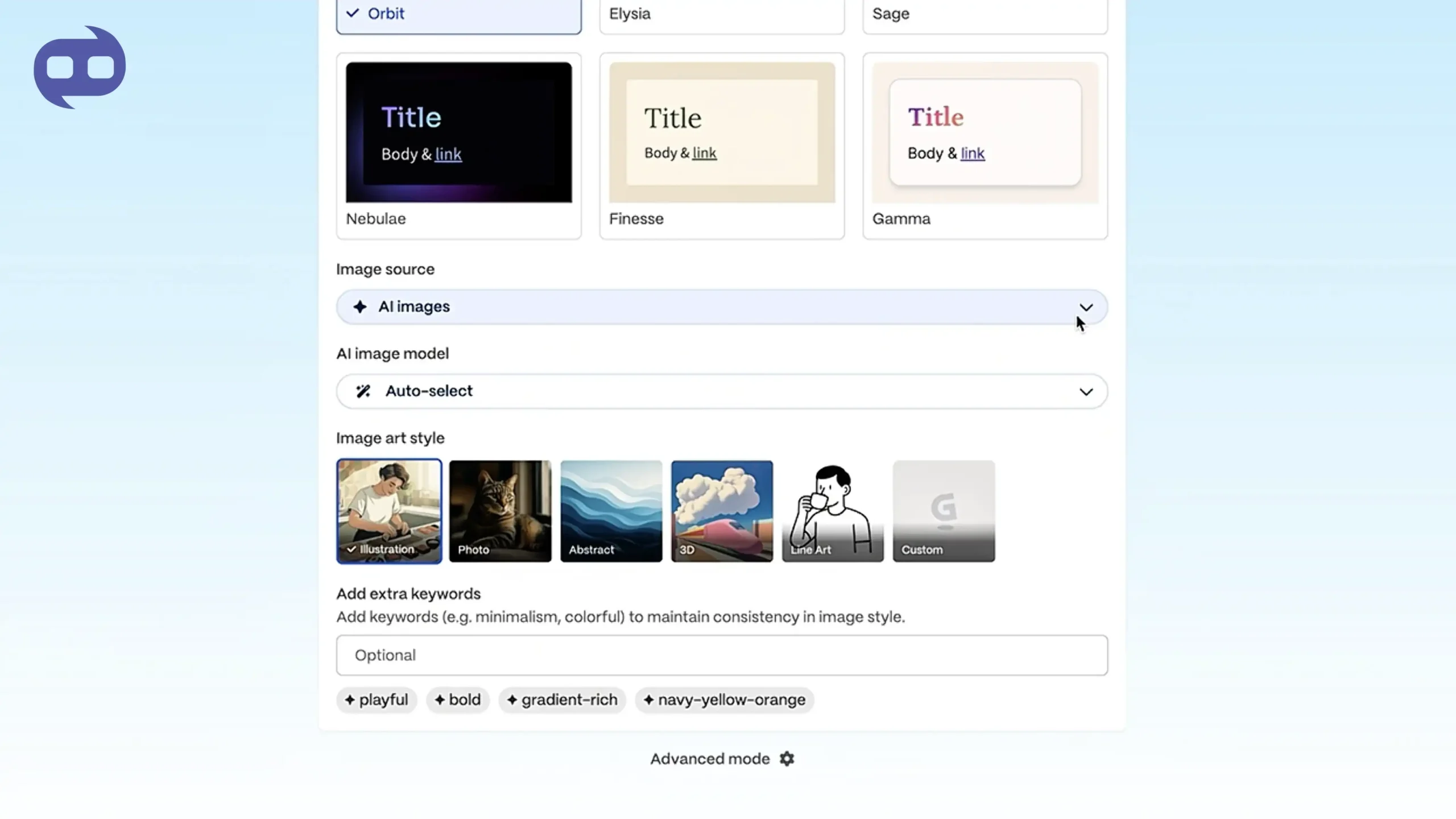 ویرایش اسلایدها در گاما